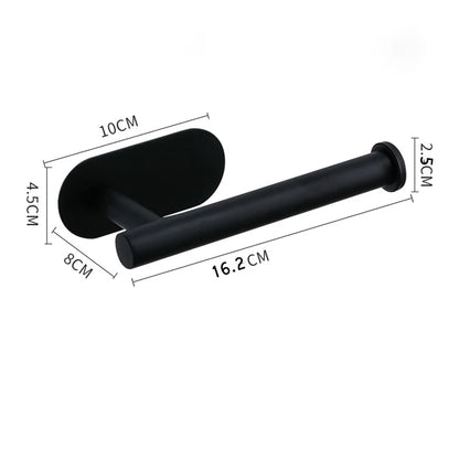 Adhesive Toilet Paper Holder Stainless Steel Wall Mount