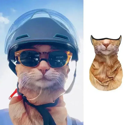 3D Ear Hanging Cycling Animal Face Mask Animal Pattern