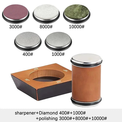 4-Angle Magnetic Wood Rolling Knife Sharpener
