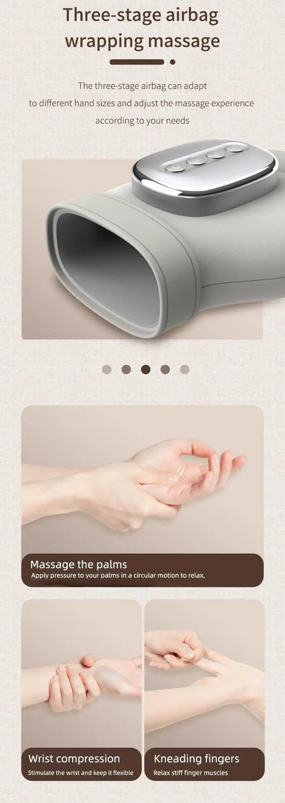 Hand Massager with Airbag Compression Finger Wrist Palm