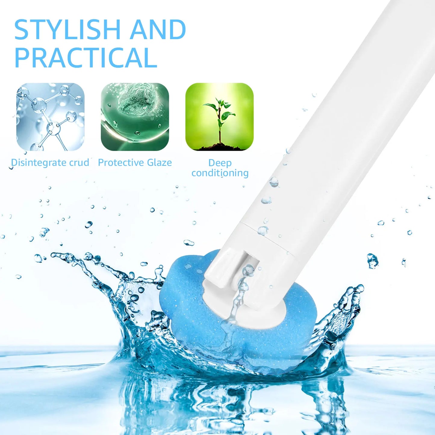 Toilet Brush With Disposable Replacement Head