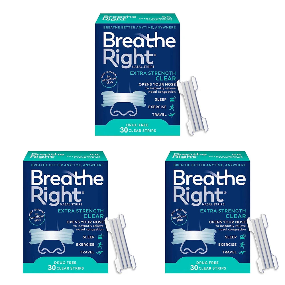 Nasal Strips Extra Strength Clear For Sensitive Skin