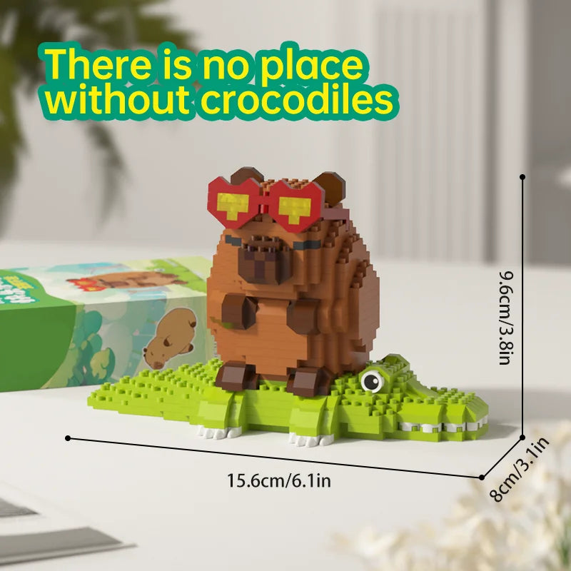 Cute Capybara Block Figure - Desktop Decor Model