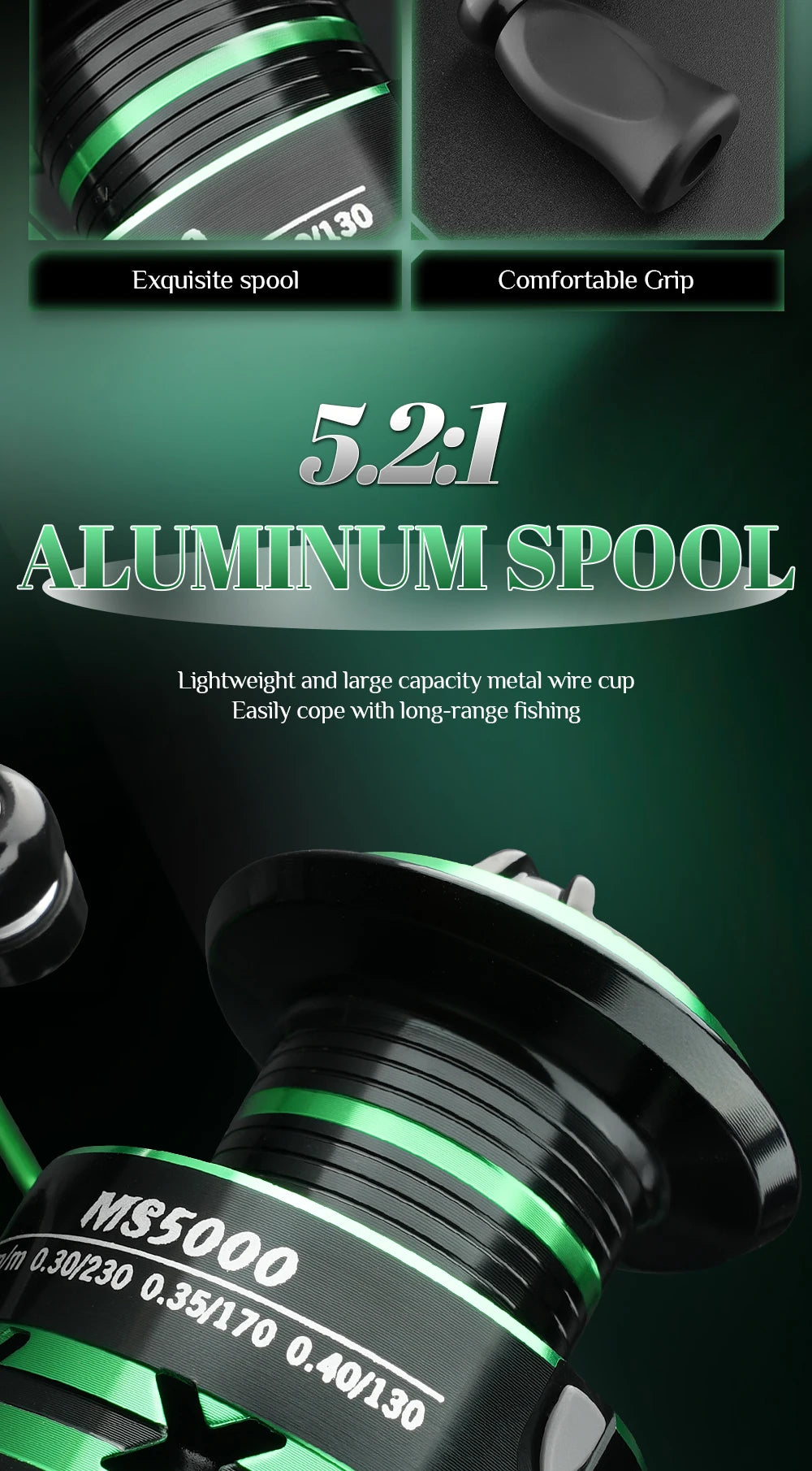 Professional Ultra Light CNC Metal Spool Spinning Fishing Reel