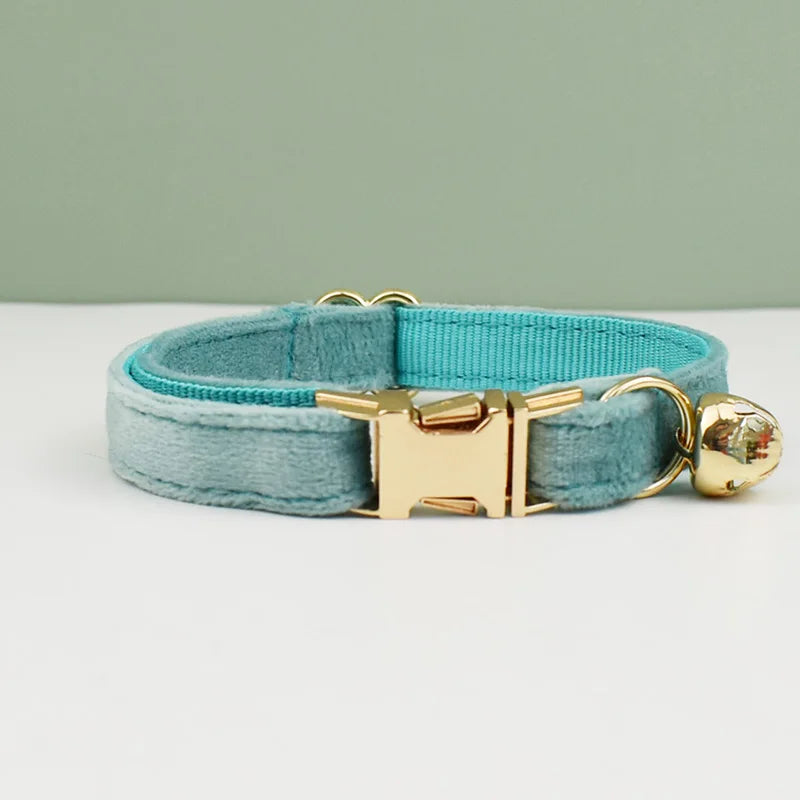 Velvet Cat Collar Bowknot Personalized Collar