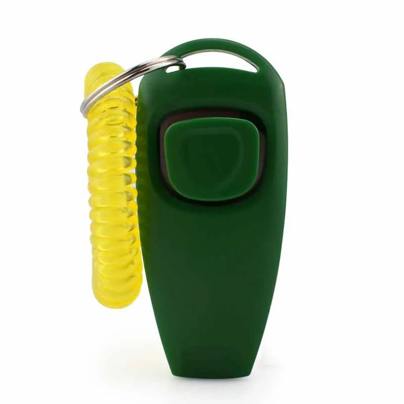 2 In 1 Pet Clicker Dog Training Whistle Answer Card