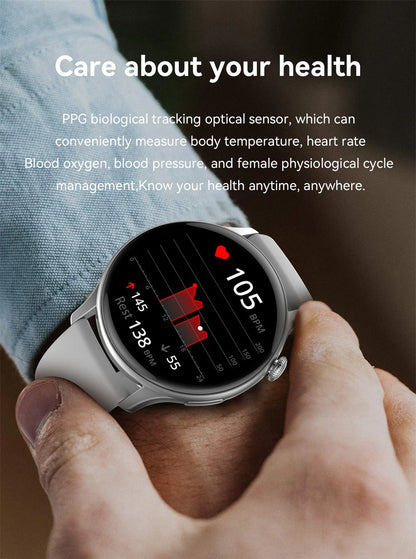 NFC Smart Watch Amoled HD GPS Track Sports Heart Rate
