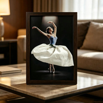 Wooden Ballet Dancer Tissue Box Elegant Skirt Napkin