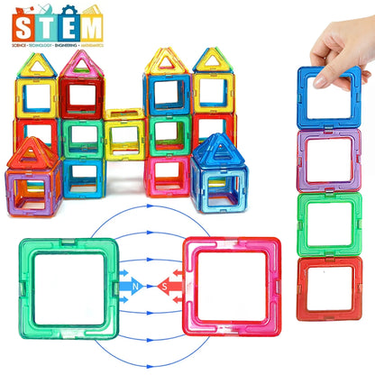Magnetic Building Blocks DIY Learning Educational Magnet Toys