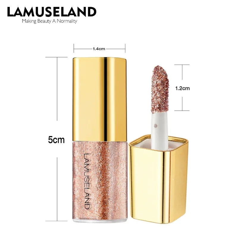 Pearly Liquid Eyeshadow Natural Smokey Silver Shimmer