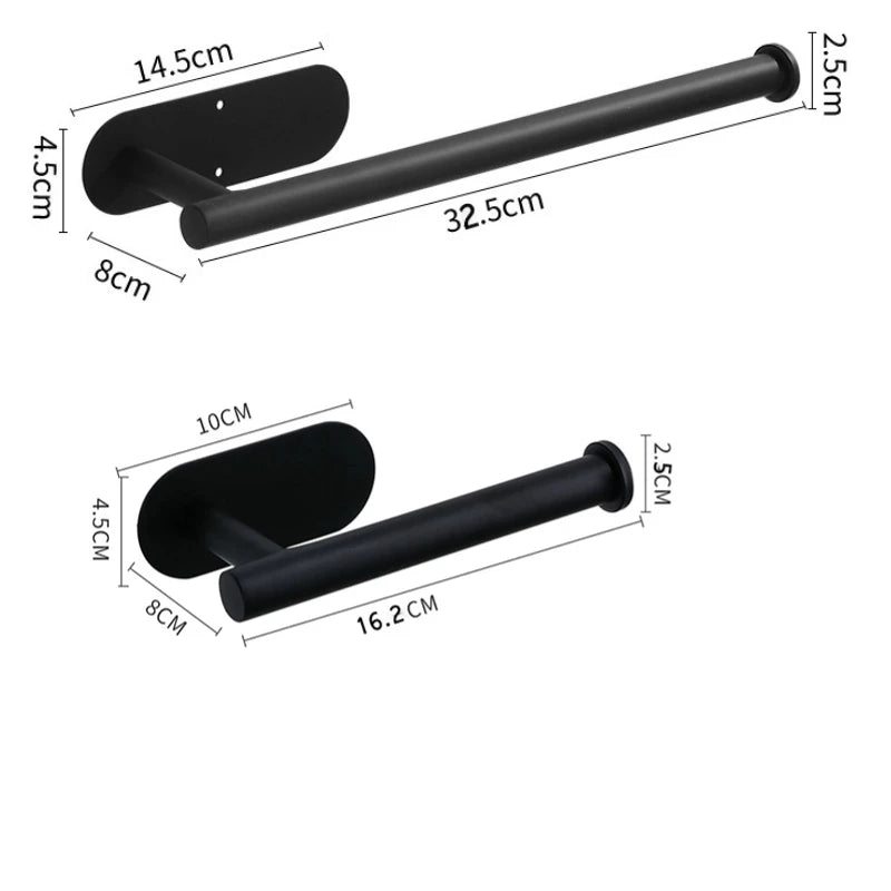 Adhesive Toilet Paper Holder Stainless Steel Wall Mount