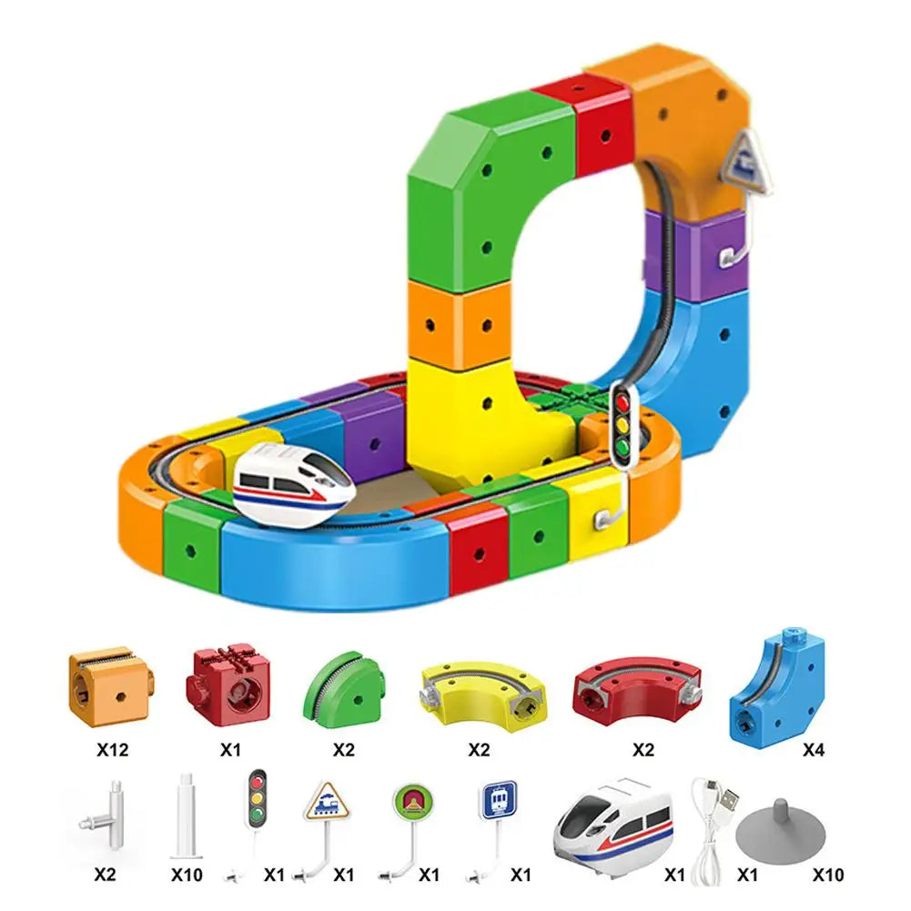 Magical Track Train USB Rechargeable 3D Building Tracks