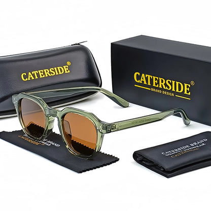 Caterside New Retro Polarized Men Sunglasses Square