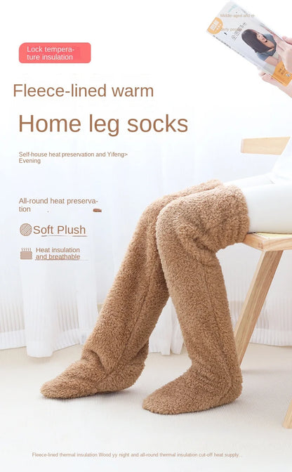 Hot Fluffy Thigh High Socks for Pregnant Women Leggings