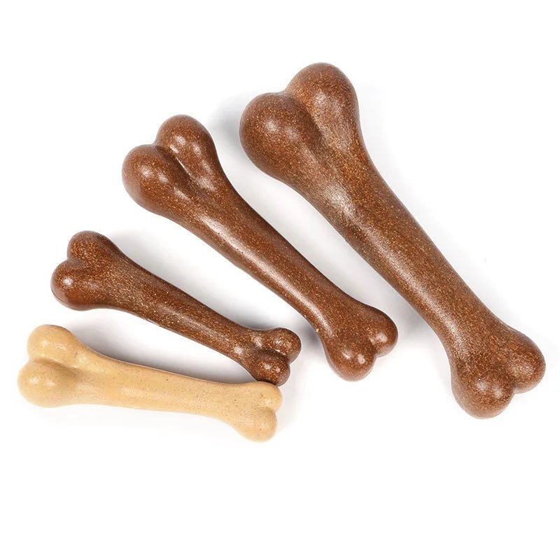 Dog Bone Chews Toys Nearly Indestructible Natural Non-Toxic