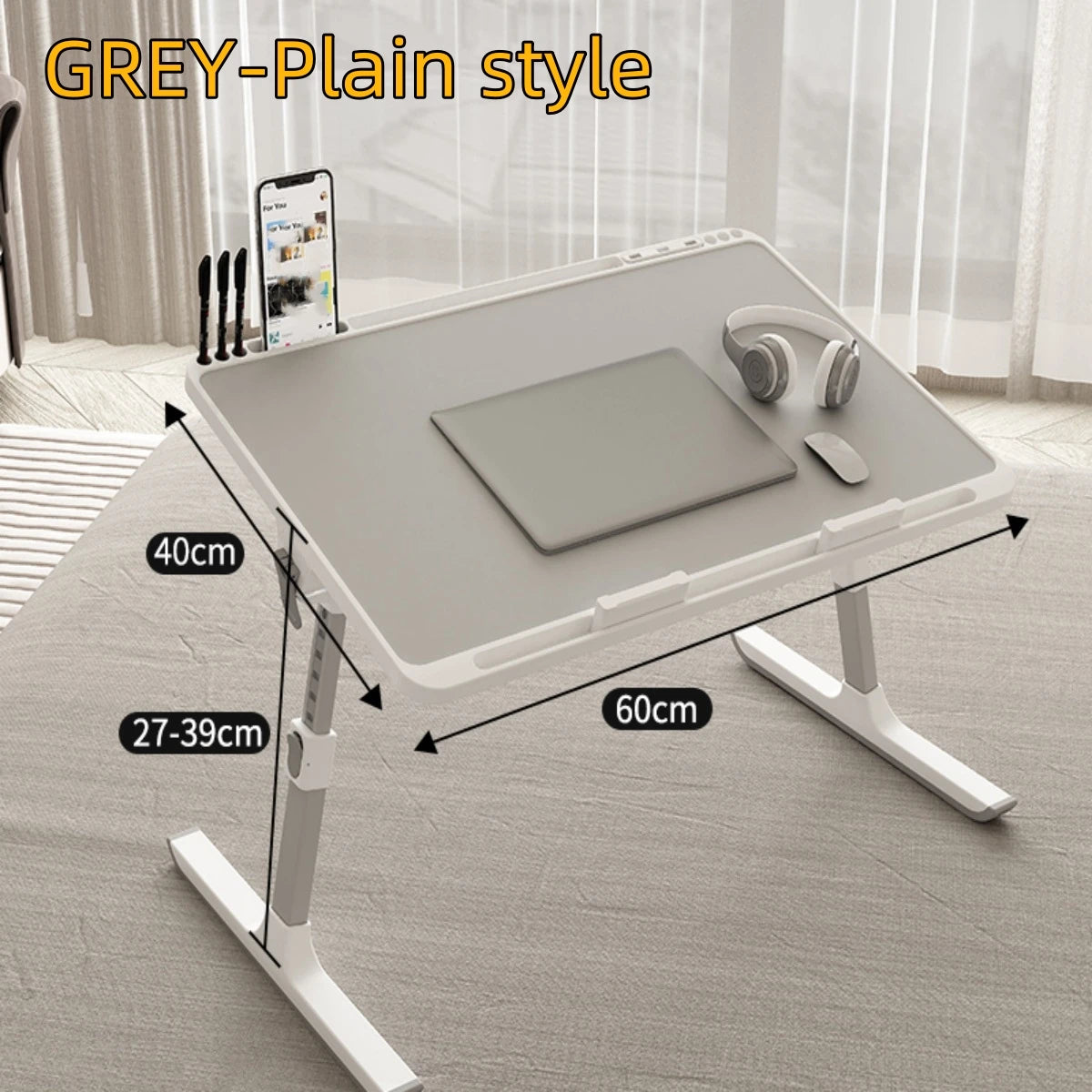 Adjustable Laptop Bed Tray Table Portable Standing Desk