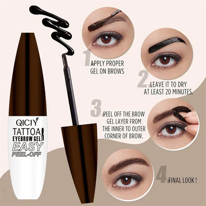 Peel Off Eyebrow Gel Tint Waterproof Long Lasting Semi Permanent