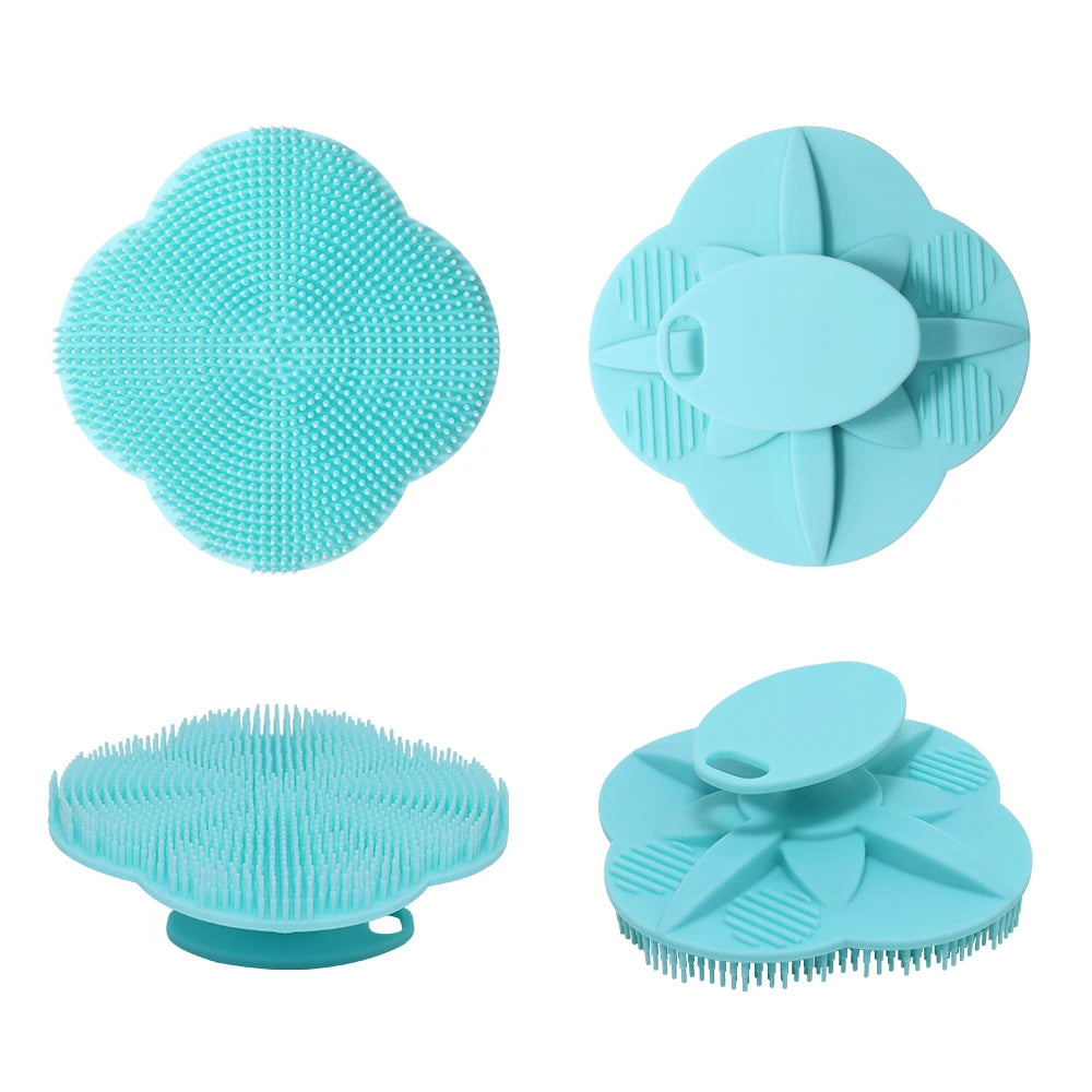 Soft Silicone Body Scrubber Shampoo Cleansing Brushes