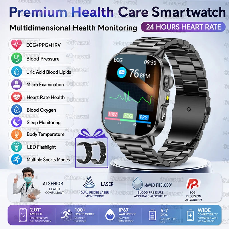 New ECG+PPG Smart Healthy Diagnosis Surveillance For Men