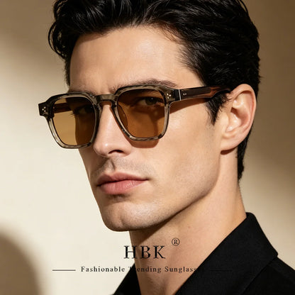 HBK Fashion Punk Sunglasses for men Classic Square