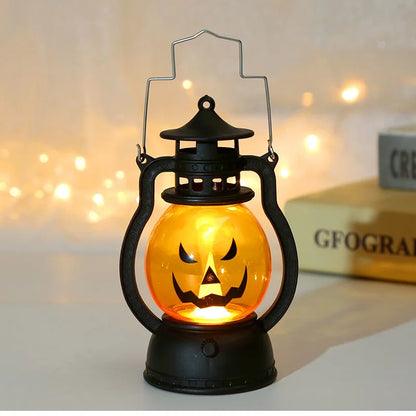 Halloween LED Hanging Pumpkin Lantern Light