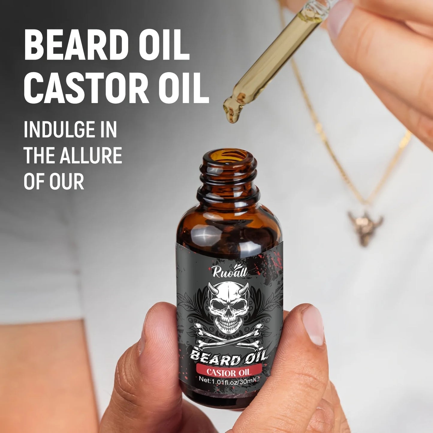 Beard essential oil rich in castor oil Beard Growth And Grooming