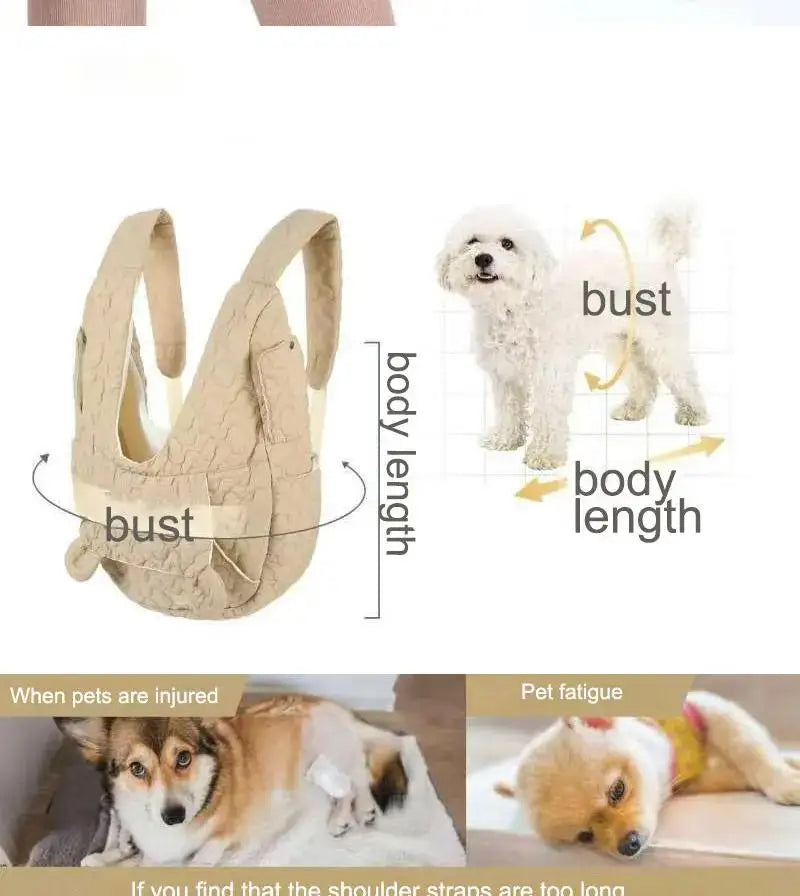 Soft Dog Carrier Cat Backpack Chest Bag Outdoor Bag