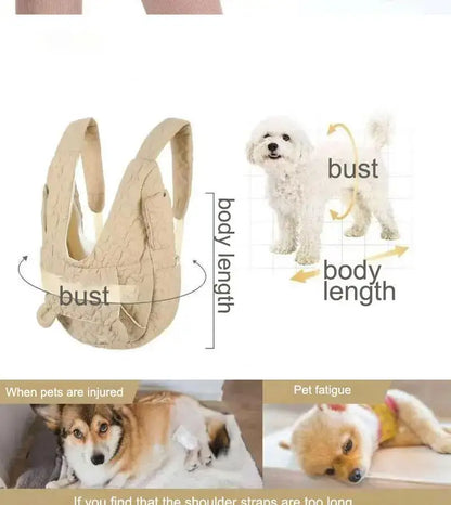 Soft Dog Carrier Cat Backpack Chest Bag Outdoor Bag
