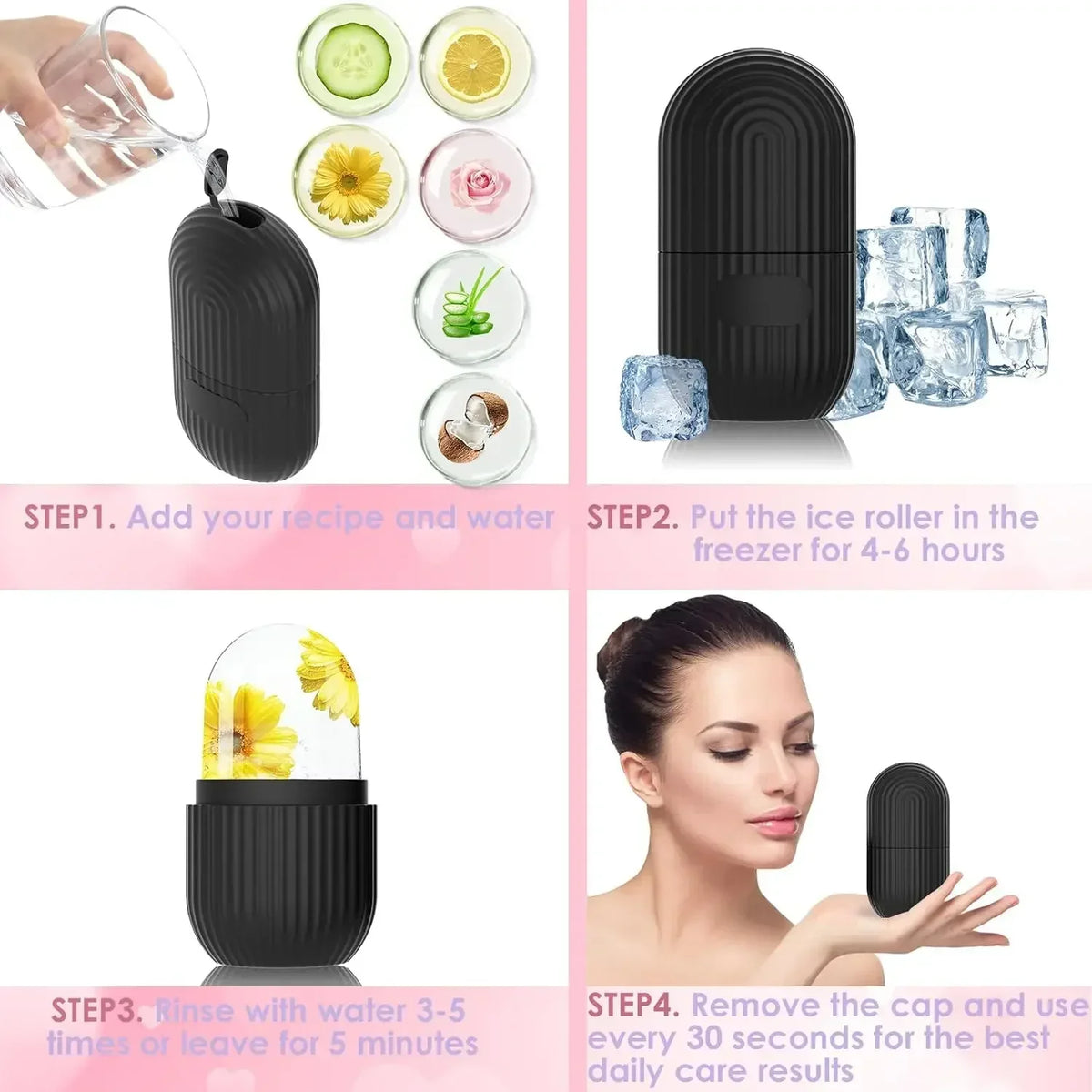 Beauty Facial Massager Apply Face Ice Tray Puffiness