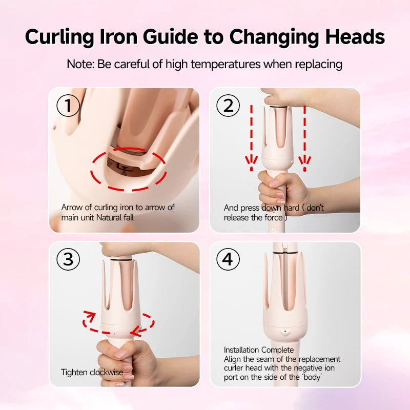 Auto Curling Iron Professional 3 Speed Rotary Hair Curler