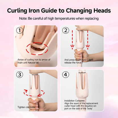 Auto Curling Iron Professional 3 Speed Rotary Hair Curler
