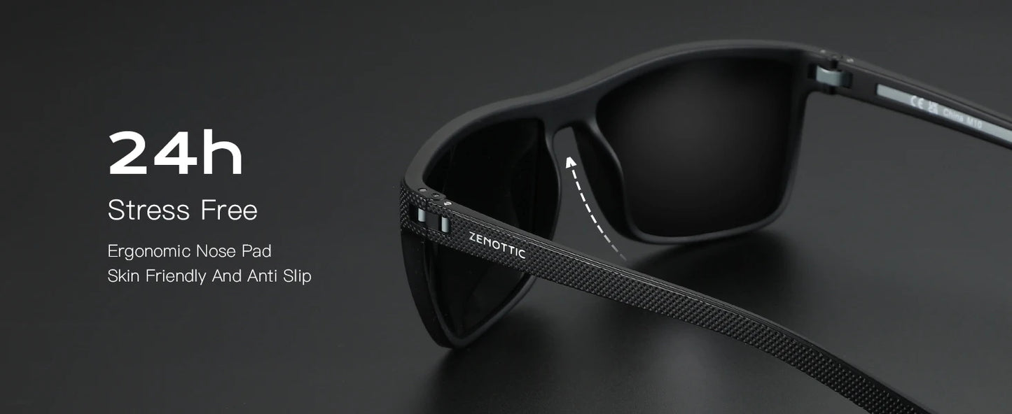 Polarized Sunglasses for Men Lightweight TR90 Frame