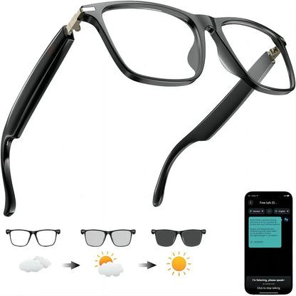 AI Translation Smart Glasses with photochromic lenses
