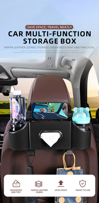 Car Seat Back Storage Box Multi-Functional Vehicle Mounted