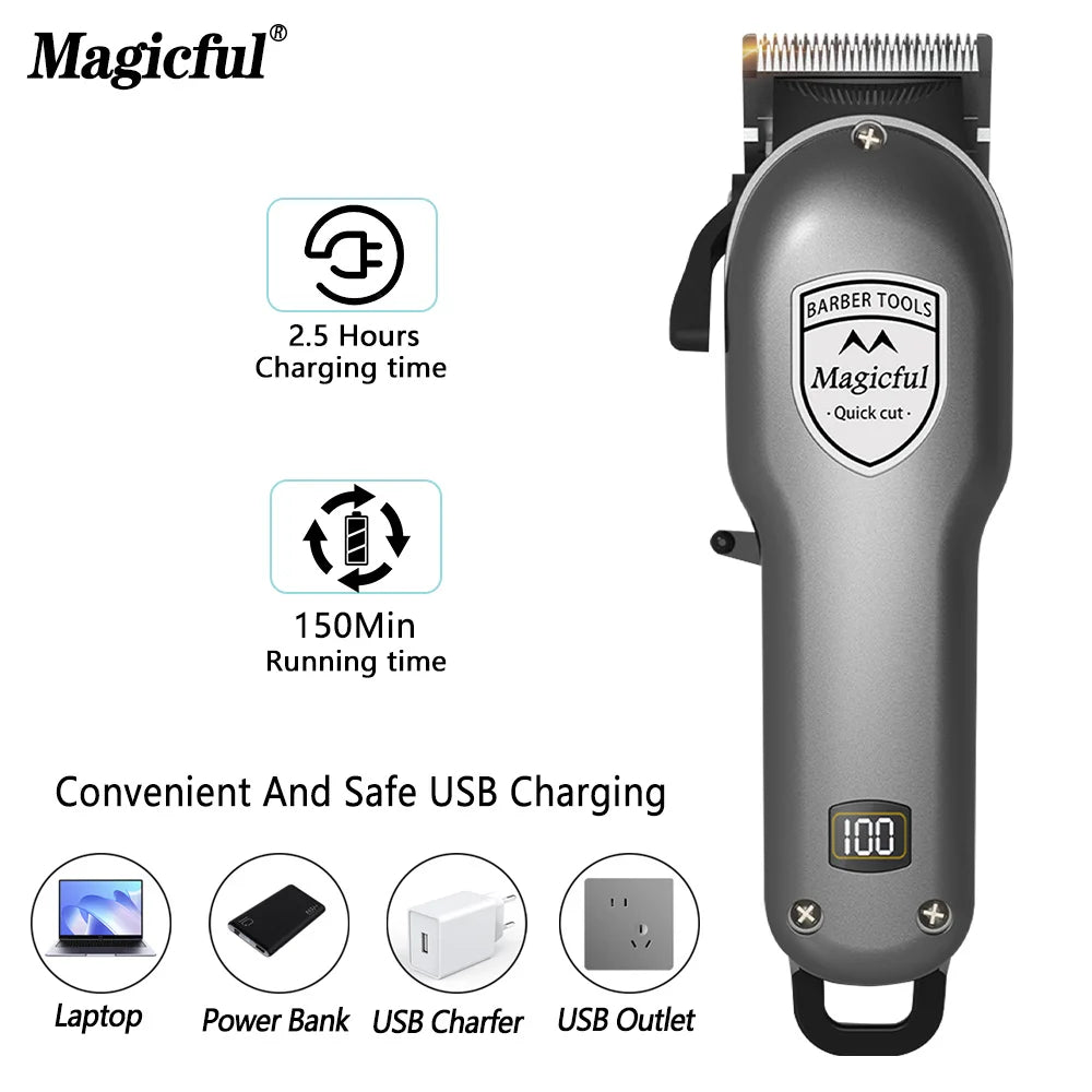 Hair Clipper Hair Trimmer For Men Rechargeable Trimmer