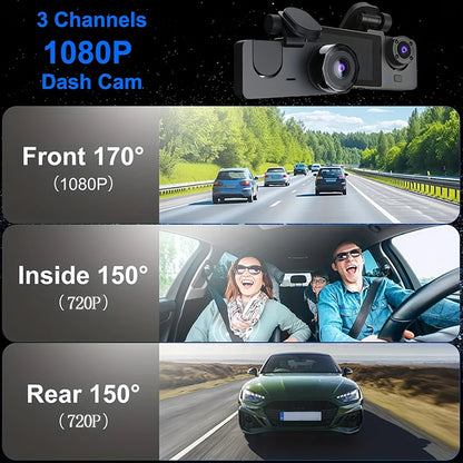 NEW 1080P HD WIFI 2/3Camera Dash Cam For Car Camera