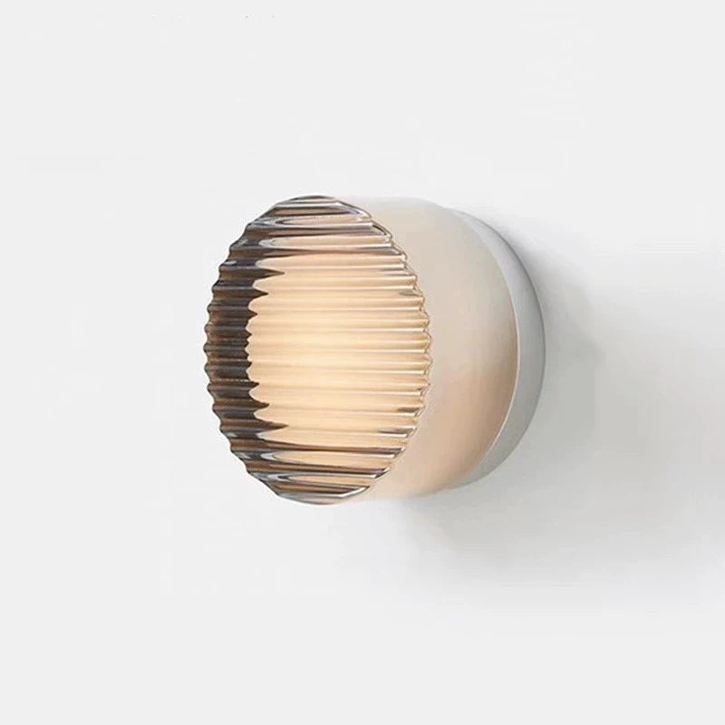 Minimalist LED Wall Lamp Amber Acrylic Bedroom Bedside Living Room