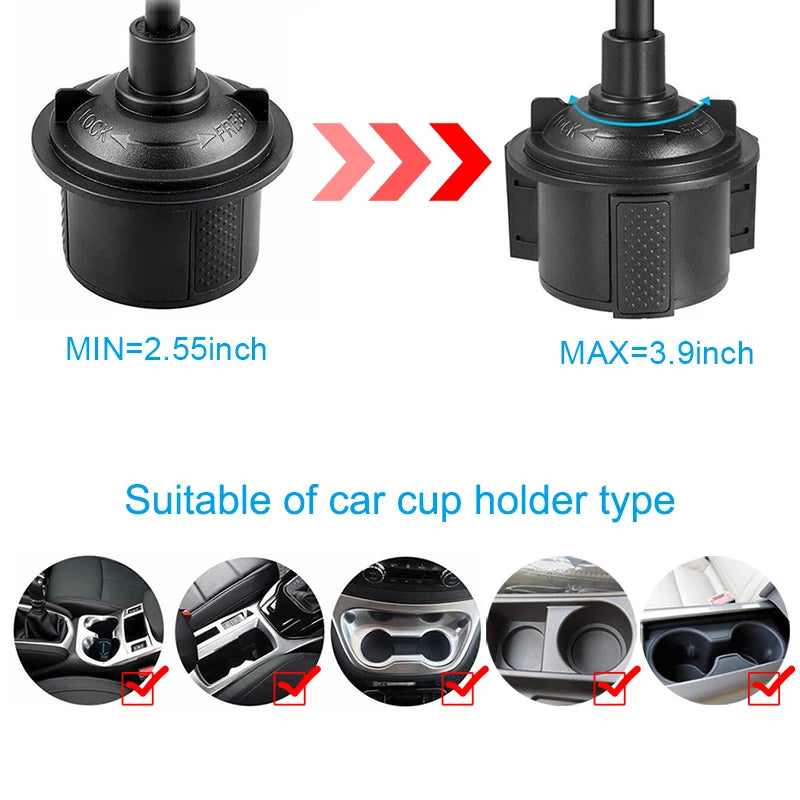 Magnetic Cup Holder Phone Mount Flexible Magnets Mount