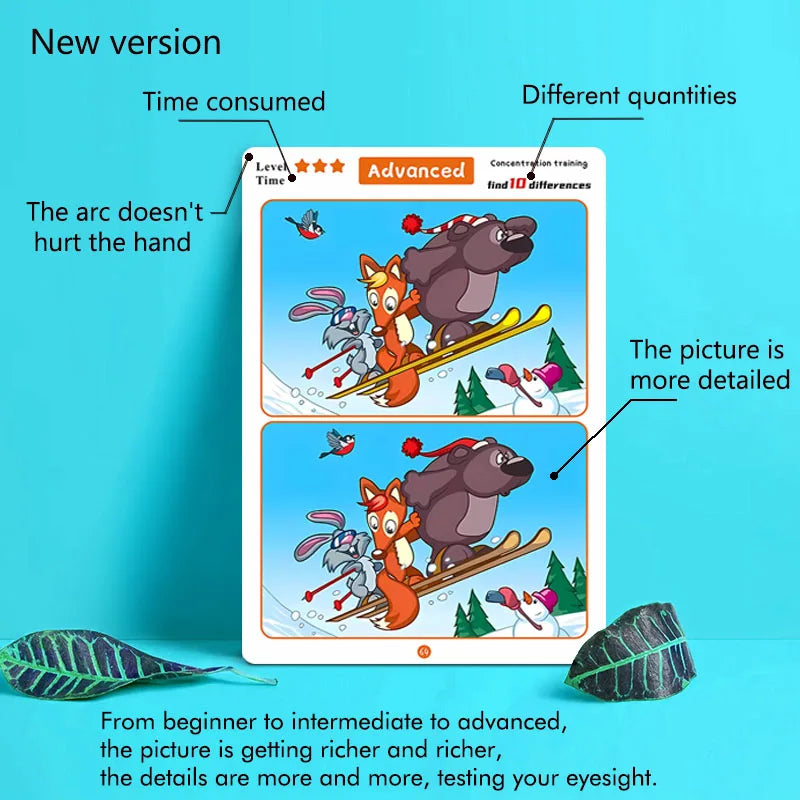 Find the Difference, Fun Concentration Training Game Pictures