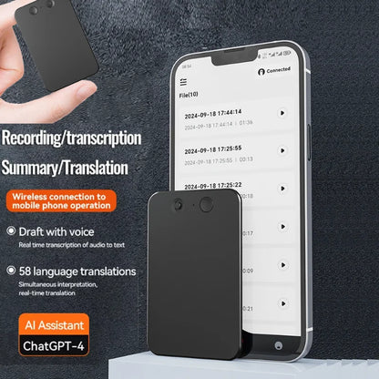 AI Powerd ChatGPT-4 App Telefoongesprek Mini Audio