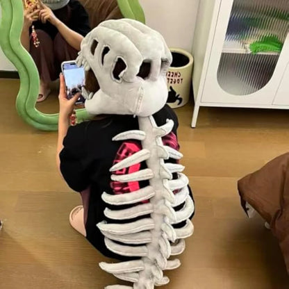 Dinosaur Skeleton Hat Funny Soft Dinosaur Skeleton