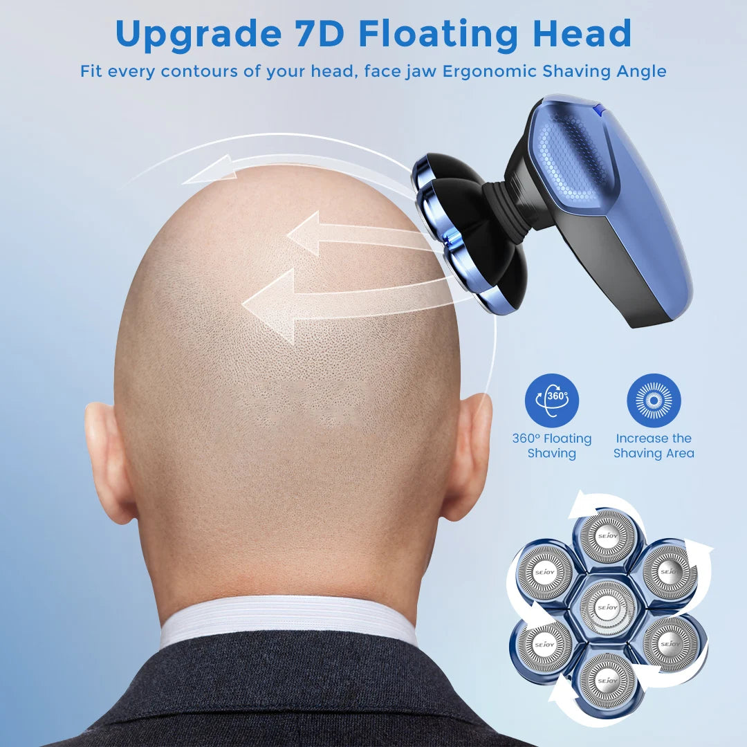 6-in-1 7D Head Shavers for Bald Men Electric Razor
