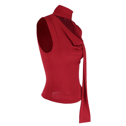Women's Sexy Sleeveless V-Neck Solid Tank Top Fashion Streetwear