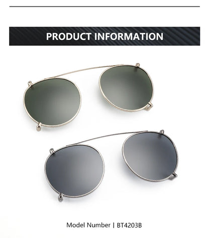 Steampunk Style Clip On Sunglasses for Men Women