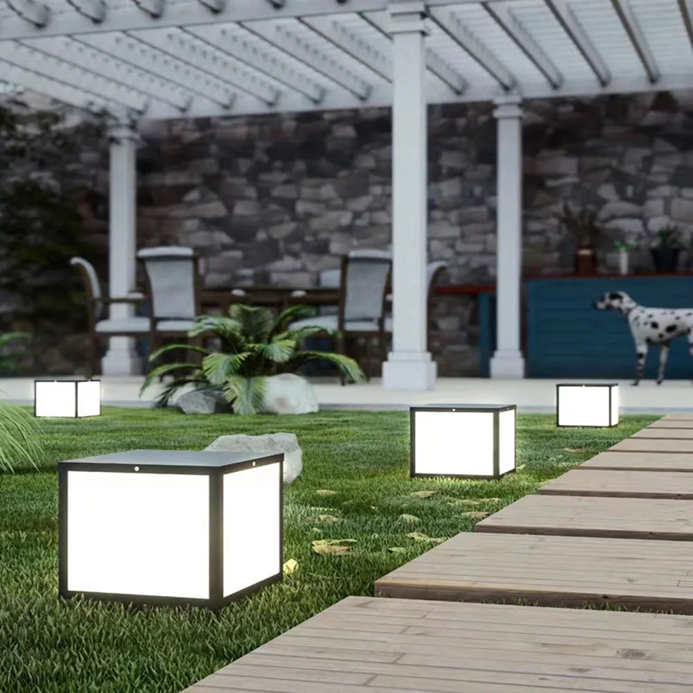Solar Outdoor Light Waterproof Pillar Light Solar Energy Powered