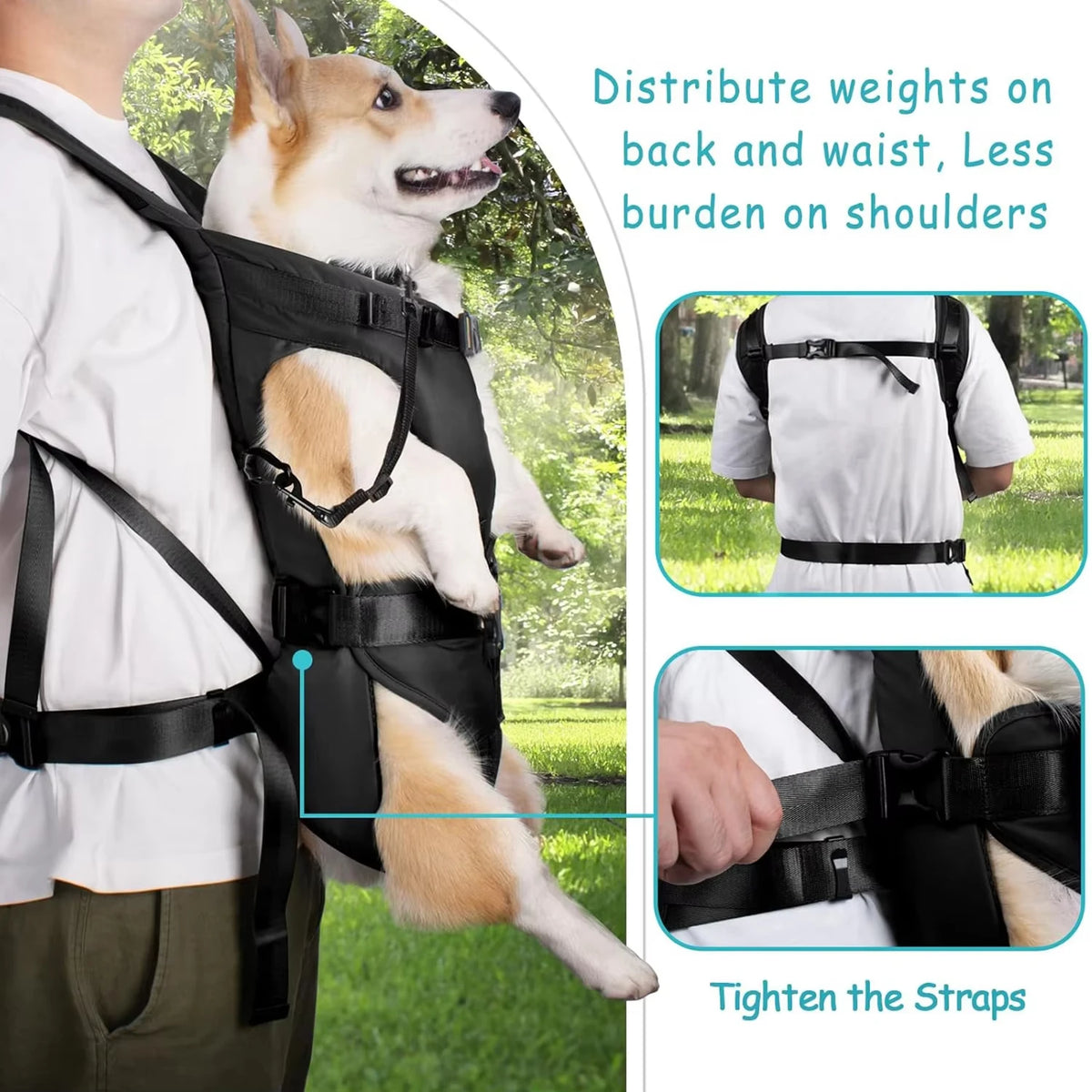 Dogs Carrier Backpack Thickened Sponge Pet Front Dog Carrier