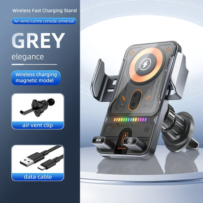 Car Phone Holder Vent Fast Wireless Charging Sensing Charger