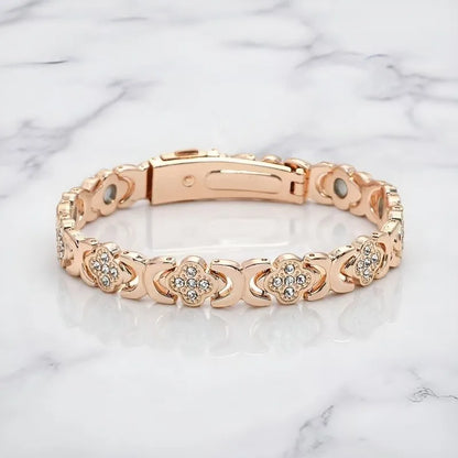 Lucky  Magnetic Therapy Bracelet for Women; Adjustable Copper