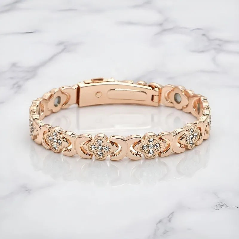 Lucky  Magnetic Therapy Bracelet for Women; Adjustable Copper
