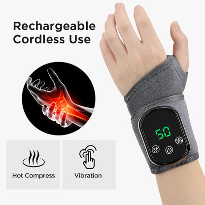 Electric Heating Wrist Massager 5 Levels Hot Compress